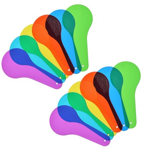 12 Pieces Of Color Translucent Films, Experimental Fun Toys, Color Paddle Filter Plates, Translucent Children'S Toys, Fun Teaching Aids, Filters, Learning Activity Supplies