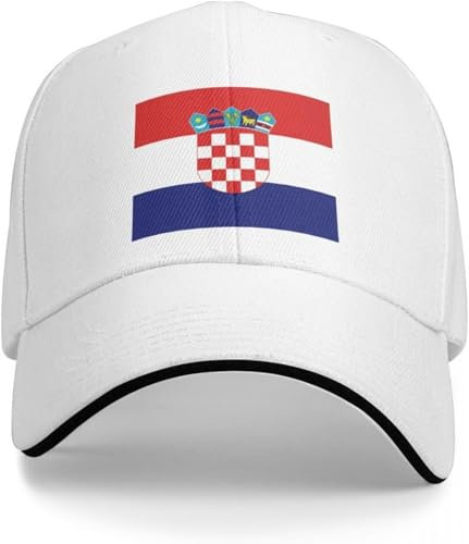 Baseballkappe Hip Hop Sonnenhut Kroatien Flagge Baseballkappe Kappen Hut Mann Luxus Sonnenkappe Damen Strand Outlet Herren Geburtstagsgeschenk