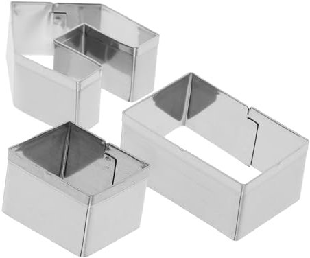 Cabilock 3 Stk -Ausstecher weihnachtsplätzchenausstecher zum backen Keks 9x13 weinachtsbäckerrei weihnachtbäckerei lebkuchenformer Weihnachtsdekoration Keksform in Hausform