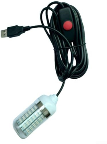 USB 5V Rechargeable Underwater LED Fishing Light with Fish Finder Lamp for Night Fishing Suitable for Aquariums, Pools, and Boats (white)