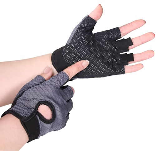 ZUWIJEQ 1 Paire Gants Musculation Hommes Femme, Gants De Sport, Gant Fitness Pour Homme Et Femme, Gants De d'Entraînement, Respirant Anti-Dérapant Gants Fitness Pour Gym Cyclisme Halterophilie Unisex