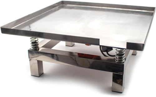 35 * 35cm Petite Table Vibrante Corete, Mini Table Vibrante en Acier Inoxydable, Vibrato à Plaque Plate Corete 3000rpm