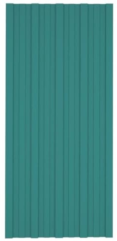Mokuyary Roof Panels, Set of 12, Galvanised Steel, Size 100 x 45 cm, Corrugated Panels, Corrugated Roof, Weatherproof, Corrugated Sheets, Trapezoidal Sheet, Roof Sheet for Greenhouses, Garages, Sheds