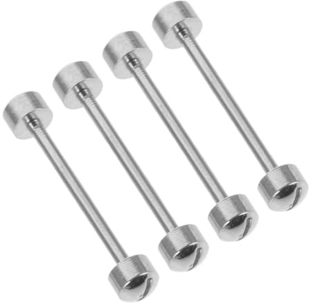 JECOMPRIS Kit de Herramientas para Reparación de Relojes 4 Piezas, Varillas de Conexión Roscadas de Acero 16 Mm para Correas, Pasadores Muescas, Accesorios Compatibles para Mantenimiento
