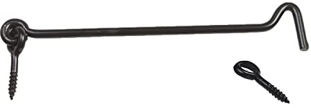 Amig - Halterung für Fensterläden, Mod. 7, Ø 6 x 250 mm, Sicherheitsanker, verhindert Stöße und Brüche, aus Stahl, schwarz