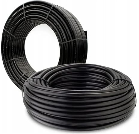Verlegerohr Versorgungsleitung Wasserleitung Druckrohr für Bewässerung Sprinklersystem PE-Rohr 16mm 20mm 25mm 32mm wählbar (25 mm x 50 m)