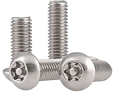 ANSIEDIO Linsenkopfschrauben Torx - Flachkopfschrauben Innensechsrund (TORX) Edelstahl Rundkopfschrauben M8×55mm,3 pcs