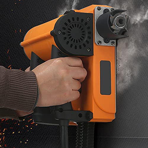 CHENGNAN 1880W Electric Wall Planer Max.4000R/Min Wall Planing Machine Double Haddle for Old Wall Renovation Flattening Power Tool