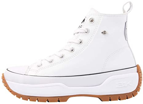 British Knights Damen Kaya MID Fly Sneaker, Weiß, 38 EU