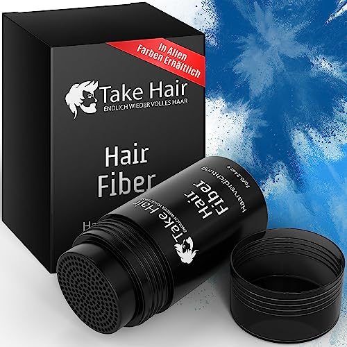 Take Hair Streuhaar für Männer I Hält bei Regen und Wind I 7g Schütthaar zur Haarverdichtung I Hair Fibers I Haarpulver I Streuhaar Männer bei Haarausfall I Haarpuder (Streuhaar Dunkelbraun)