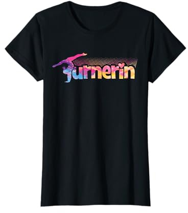 Retro Turnerin | Turnen Gymnastik Turnen lustiges Outfit T-Shirt