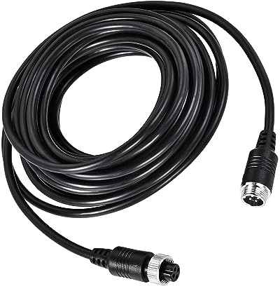 M METERXITY Rame Video Aviazione Cavo - per CCTV Collegamento, Maschio Femmina Prolunga, Applicazione Connetti TVCC/Computer/Esterni (7 M, 4 pin, Nero)