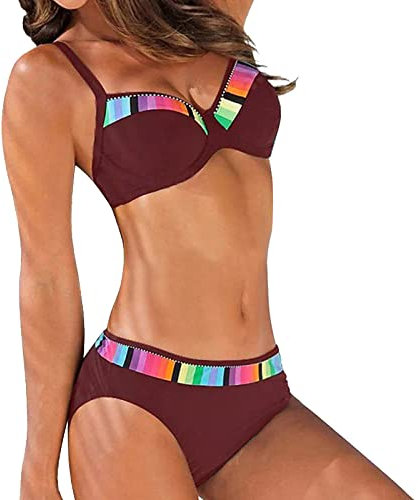 WILLBEST meerjungfrauenflosse weihnachtsunterwäsche Damen sexy Bikini bunt Shapewear für Damen Bauch Weg Hose Langarmshirt Badeanzug mit Bein mütze Badeanzug Bikini Set s