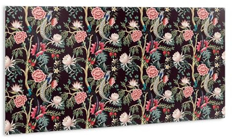 Tulup per Piastrelle Pannello da Parete Bagno Autoadesivo 100x50cm PVC per Cucina Impermeabile - Fiori alla moda