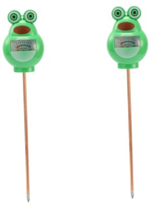 Supvox 2stücke Cartoon Bodenfeuchtigkeitsmesser Und Ph-testgerät Für Gartenarbeit Präziser Bodenfeuchtesensor Batterie Für Zimmerpflanzen Und Terrarien Grün