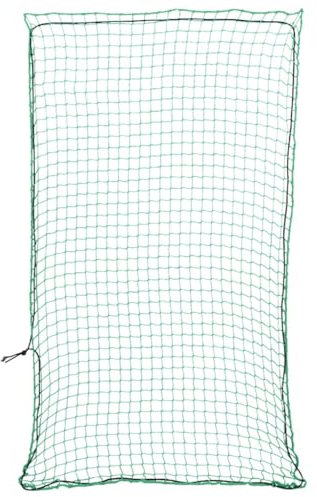 Homgoday Red para remolque con cuerda de goma, red de seguridad de carga para remolques, red de transporte para equipaje, protección de carga, red de cubierta, verde, 4 x 2,5 m, polipropileno