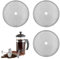 dinghaole 3 Stück Filter für Kaffeepressen Mesh, French Press sieb, Edelstahl Ersatzfiltersieb für Kaffeedrücker, für Universal 1000 ml / 34 oz / 8 Tassen French Press Kaffeemaschinen