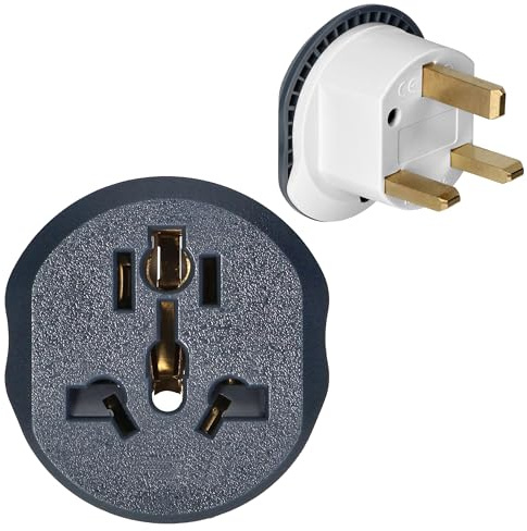 Adattatore da viaggio UK – Adattatore universale tipo G per prese britanniche, 230 V, 13 A, spina da viaggio Inghilterra, Regno Unito, Scozia, Irlanda
