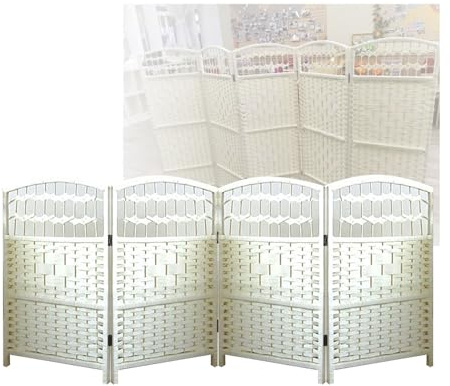 GCGC Biombo Pequeño,Separador De Ambientes Independiente De 4/5/6 Paneles,Separador De Ambientes Corto Y Plegable,Ideal For Guarderías, Oficinas Y Dormitorios.(50X30CM-4 Panel)