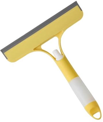 Window Squeegee, Shower Spray Wiper, Handheld Cleaning Tool, 8.46x10.12x1.18 inches, Built-In Water Dispenser, Streak-Free Design, Kitchen Mirror, Bathroom Glass, Windshield Home Use