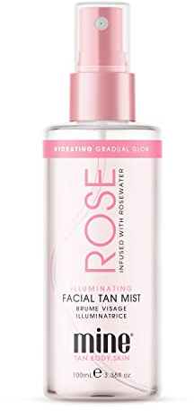 MINETAN BODY.SKIN Mist - Gesichtsbräuner Nebel - Selbstbräunerspray - Ein goldener, leuchtender Gesichtsglanz, 100 ml