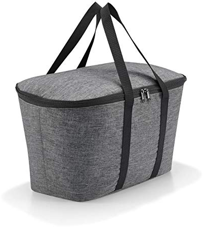 reisenthel coolerbag in Twist Silber – Kühltasche aus hochwertigem Polyestergewebe – Ideal für das Picknick, den Einkauf und unterwegs
