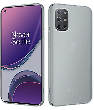 HSP Hülle für OnePlus 8T [Staubabweisend] Handyhülle | Premium TPU Silikon Case Schutzhülle | Kratzfest Stoßfest Fallschutz | Kameraschutz Displayschutz | Passgenau Durchsichtig | Transparent