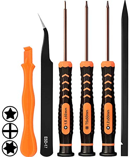 Teckman Kit d'outils de réparation pour MacBook Air et Pro, tournevis pentalobe P5 avec tournevis Torx T5 et cruciforme Ph000 pour retirer la poussière et retirer les vis