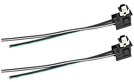 Halogenlampen Anschluss, 2pcs ABS Plasticmetall Scheinwerferlampen Lampenlampe Lampenbuchse Kabelbaumstecker Stecker Adapter Leitung für H1 Glühbirnen ABS Plastikmetall