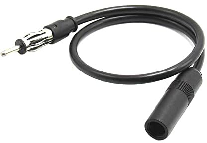 Auto Antenne Adapter Verlängerung Kabel,Asudaro Auto FM Radio-Antennen Verlängerungskabel Männlich zu Weiblich KFZ Radio Adapter für Auto-Stereo-Receiver Tuner Van LKW SUV-Impedanz: 50 Ohm Schwarz