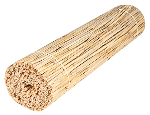 H4L Schilfmatte Sichtschutzmatte Schilfrohrmatte Natur Sichtschutz Windschutz Schilf 300x40cm