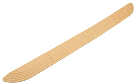 Schwellenrampen für Türen, Gummi-Schwellenrampe, 4 Stück, Universal-Kehrmaschine, Türschwelle, Treppe, Rollstuhl, Türschwelle, Freie Montage, Gummi-Türschwellenschutz (Beige)