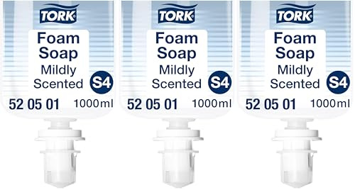 Tork Mild Duftende Hand Schaumseife S4, reduziert Verbrauch, 1 × 1.000 ml, 520501 (Packung mit 3)