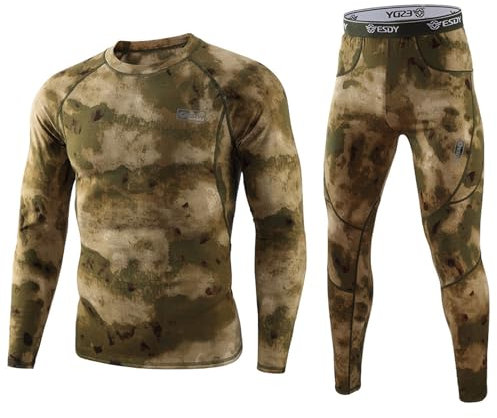 Thermounterwäsche Herren Stützstrumpfhose Reflektoren Für Kleidung Hundepullover Grosse Hunde Sport Shirt Langarm Herren Underpants Funktionskleidung Herren Fahrrad(Light Brown,L)