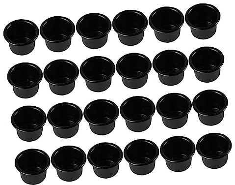 36 Stück Leere Aluminium Kerzenbecher Schwarz für Duftkerzen