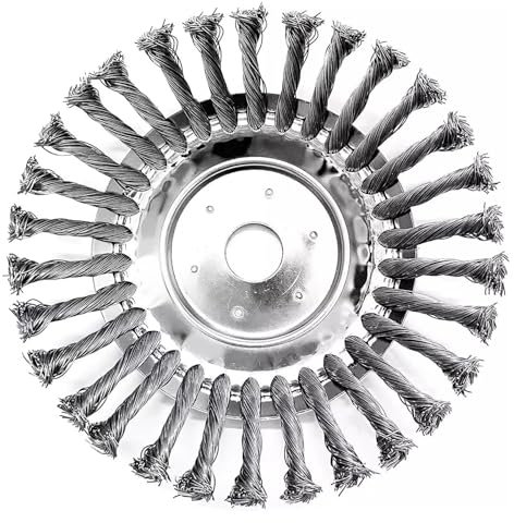 AceFox 8'' Wired Trimmer Blade Weed Eater, Weed Eater Trimmer Head, Steel Wire Brush Cutter Trimmer Head for Landscapes, Grass Trimming