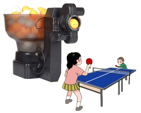 ExoticaBlend Ping-Pong-Roboter, automatischer Tischtennis-Roboter, Ping-Pong-Heimübungsübung