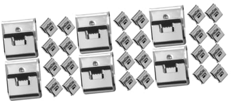 JECOMPRIS 165 Stk Volt-erdungsklemme Rahmen Drahtklammern Kabelklemme Kabelbaumklemmen Drahtklemmen Edelstahl Kabelmanagement Für -module Clip 304 Edelstahlmaterial Metall