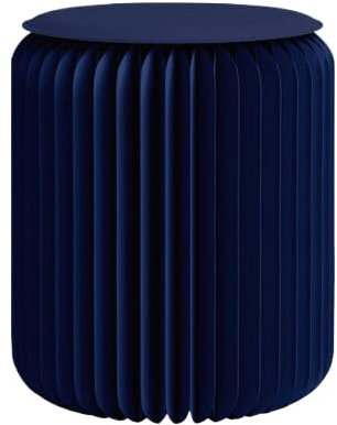 Generic Sgabello circolare pieghevole creativo, sgabello per auto di design invisibile della famiglia, sgabello per il cambio di scarpe pieghevole e portatile,Blu,40CM