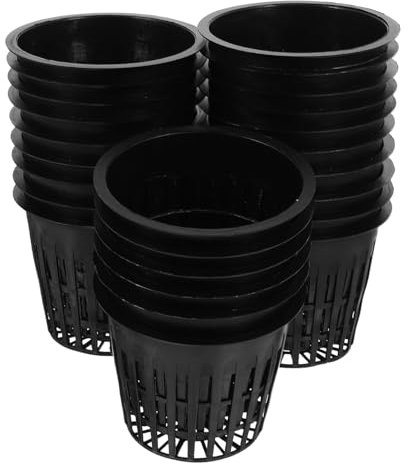 SUPVOX 50pièces Pots Filet Hydroponiques Plastique pour Culture De Plantes Bacs De Jardinage Idéaux pour Hydroponie Et
