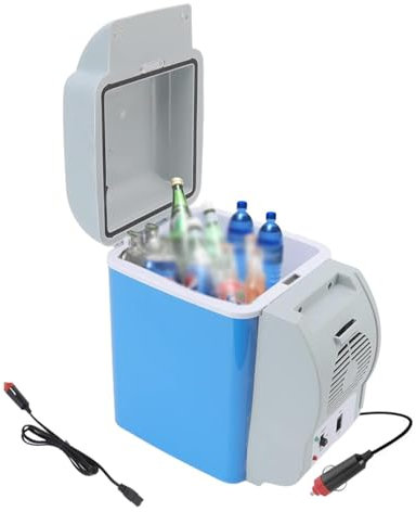 BesBet CongéLateur De Voyage pour Voiture, 7.5L, Voiture 12v,Faible Bruit Petit Frigo Pas Cher, Fonction Refroidissement Et Chauffage RéFrigéRateur Portable, RéFrigéRateur Portatif pour Le Camping