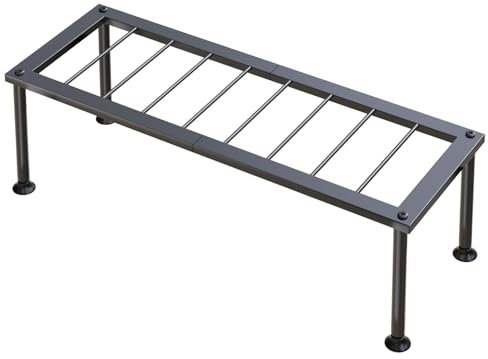 Josmimic 1 Tier Plant Stand: Ladder Plant Holder - Metal Flower Pot Stand - Heavy Duty Flower Rack for Living Room Patio Garden Corner Balcony and Courtyard