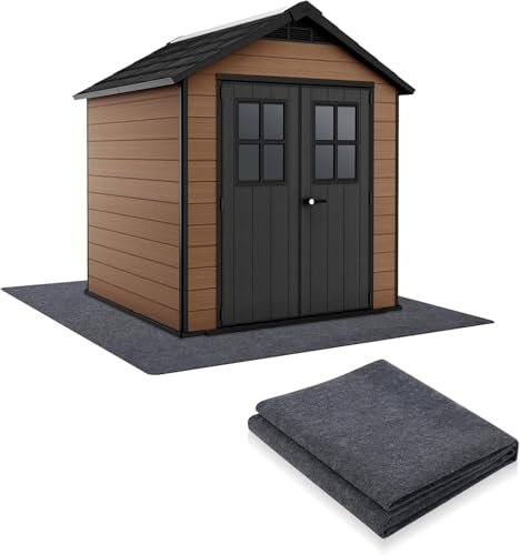 Novelfun Hot Tub Flooring Mat, Waterproof Square Mat 7.5 x 7.5 FT for Inflatable Hot Tub, Outdoor Protector Mat Backing Prevents Liquid Penetration for Protect Floor - 90Inch