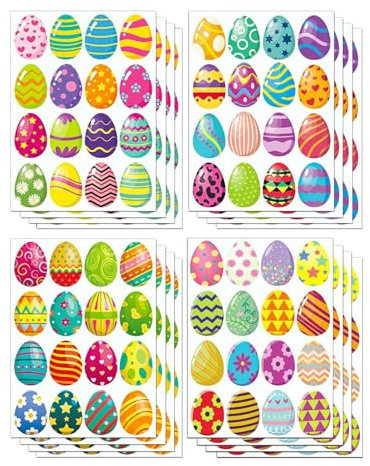 Zkydhbd 256pcs Eierpicker Aufkleber Für Scrapbooking Laptop Wasserflasche Festival Dekoration Aufkleber Für Kinder Erwachsene