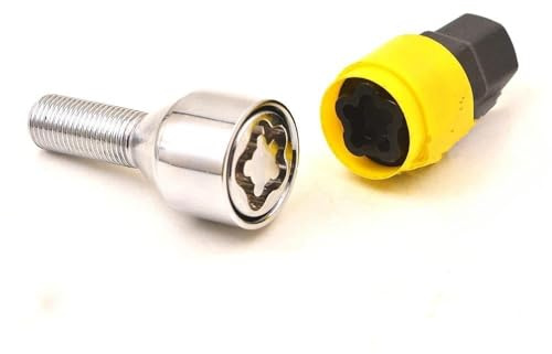 RAVTAKL Radnabenschraube Kompatibel Mit BMW-Auto-Radsicherungsschrauben Radschrauben Stehbolzen Muttern Kegelscheiben Unterlegscheibe Radsicherungsmuttern M12x1,5 M12x1,25(M12x1.25)