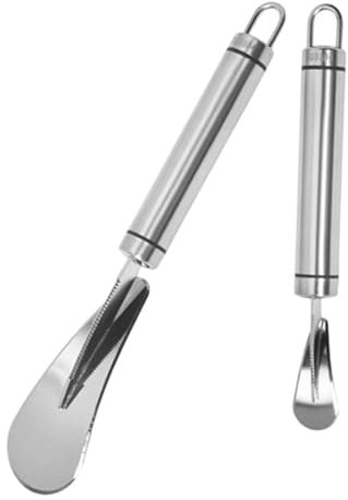 Alipis 2 Pezzi Apri apriscatole di pomelo apri arancione agrumi serrato cucina Cutter taglia frutta tagliauva coltello da pompelmo dispositivo per sbucciare la frutta Acciaio inossidabile