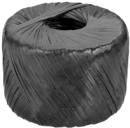 PATIKIL 400m Cuerda De Nylon Poliéster Plástico Cuerda para Hogar Negro
