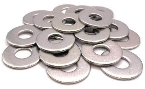 Arandelas Metal M8,Arandela de Acero Inoxidable M8 x 30 mm, Arandelas Planas 20 piezas, Arandela de Acero Inoxidable 304, Penny Arandelas para Tornillos y Tuercas