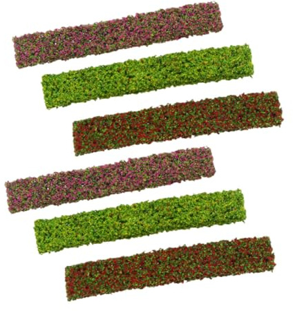 SOIMISS 6 Piezas Miniatura de Arbustos para de Arquitectura DIY Vegetación Estática para Dioramas Trenes y de Color Variadas Diseño Realista y