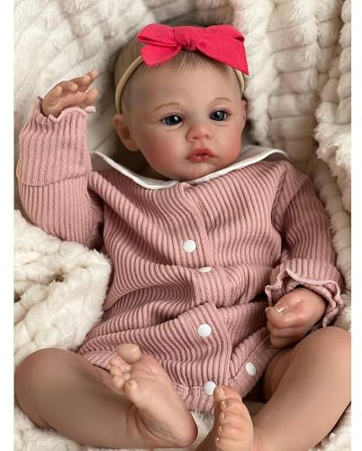 DOYSDJH Reborn Femmina 22 Pollici Morbido Silicone Vinilico 55 Cm Bambola Reborns Femmina Ragazzi E Ragazze Regalo Giocattolo Bambole Reborn Adatto Per 3 Anni +